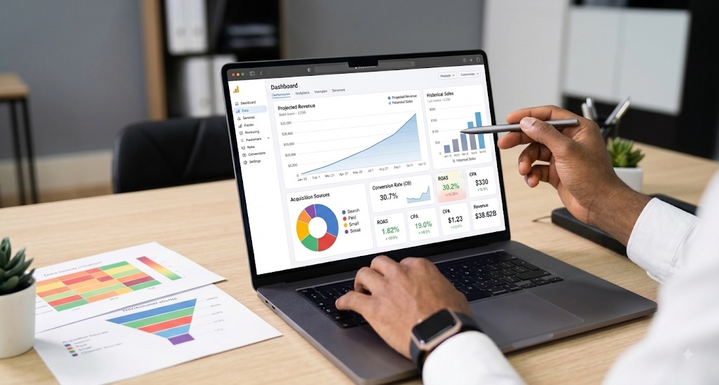 Google or Adobe analytics